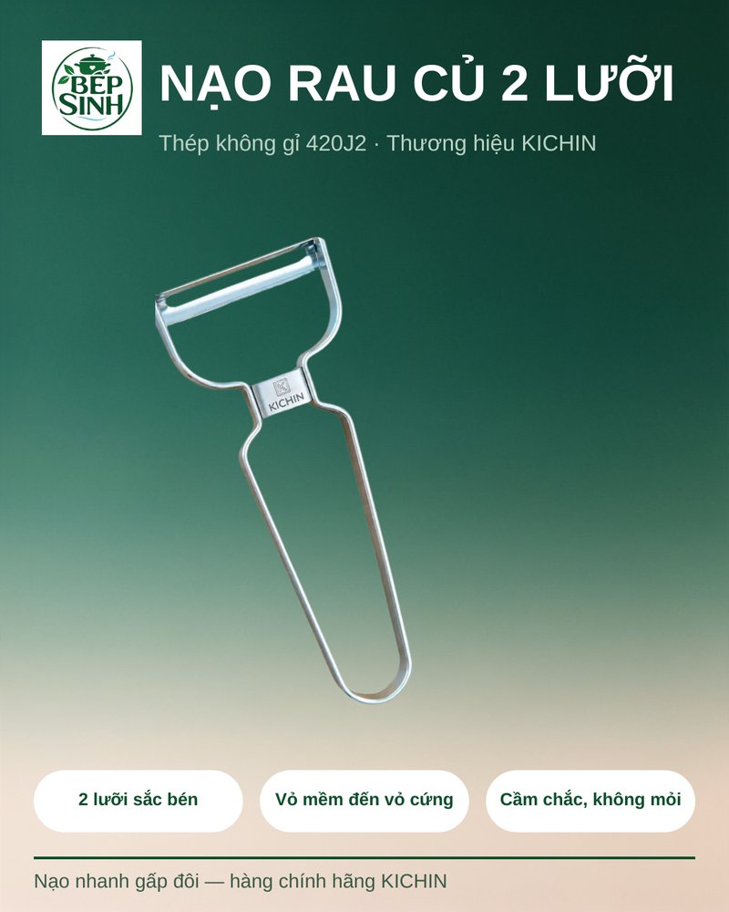 Nạo rau củ 2 lưỡi KICHIN NK02 BẾP SINH